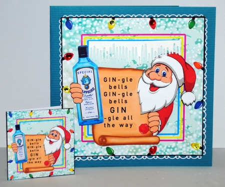GIN-gle All The Way - Decoupage by Kristina Norbat