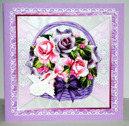 Basket Roses Mini Kit by Kristina Norbat