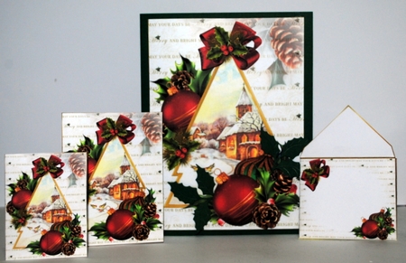 Christmas church through the tree mini kit by Kristina Norbat