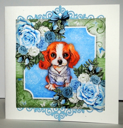 Cute Birthday Puppy by Kristina Norbat