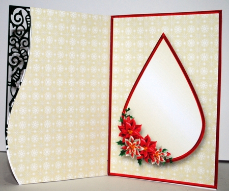 Christmas Penguin - Curved Edge Card Mini Kit by Kristina Norbat