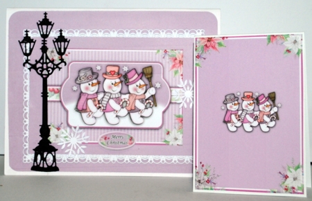 Snowmen Trio 2 A5 Mini Kit by Kristina Norbat