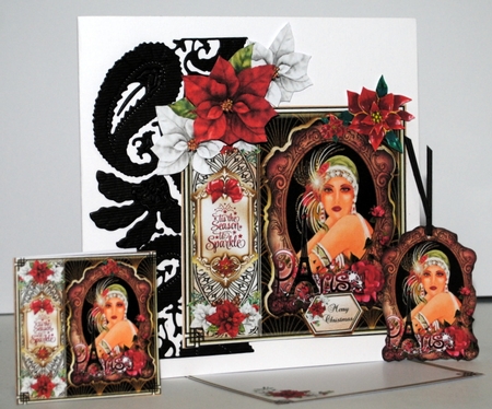 Festive Art Deco 2 Mini Page Kit   by Kristina Norbat