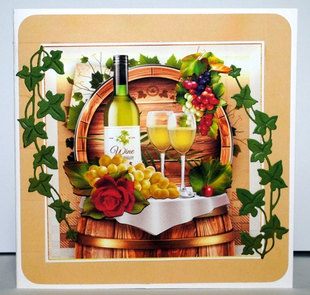 Wine White Celebration Card Mini Kit by Kristina Norbat