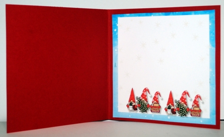 Cute Christmas Gnomes 7x7 by Kristina Norbat