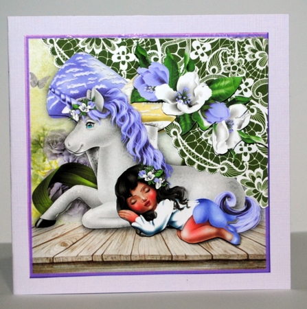 Cute Unicorn Birthday Girl by Kristina Norbat