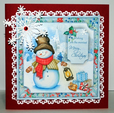 Lantern Snowman Mini Kit by Kristina Norbat