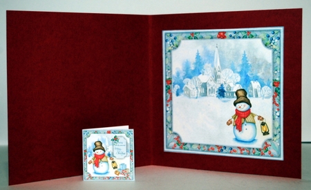 Lantern Snowman Mini Kit by Kristina Norbat