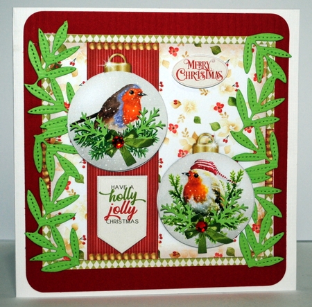 Cute  Christmas Baubles Mini Kit by Kristina Norbat
