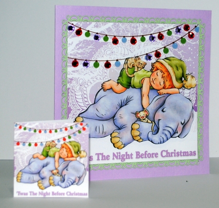 8x8 Twas the night before Christmas mini kit by Kristina Norbat