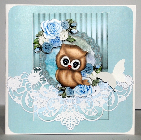 Cute  Birthday Owl Mini Kit  A5 by Kristina Norbat