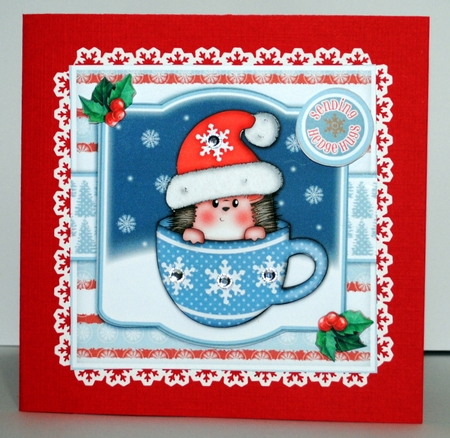 Hedgy Christmas Cup Mini Kit by Kristina Norbat