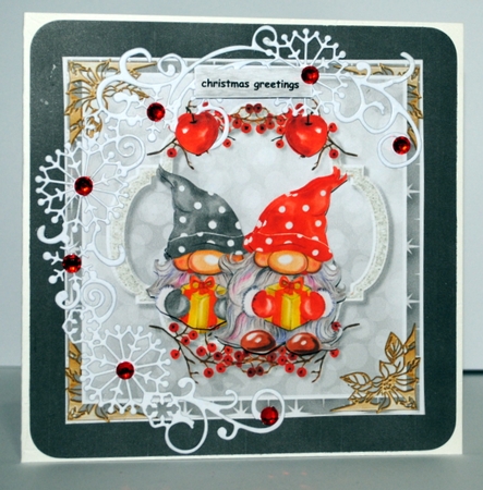 Cute Christmas Gnomes Mini Kit by Kristina Norbat