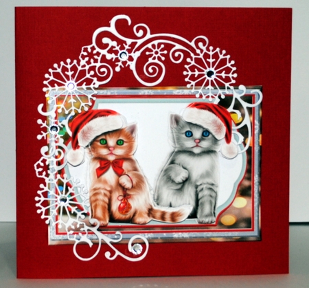 Cute Christmas Kittens Mini Kit by Kristina Norbat