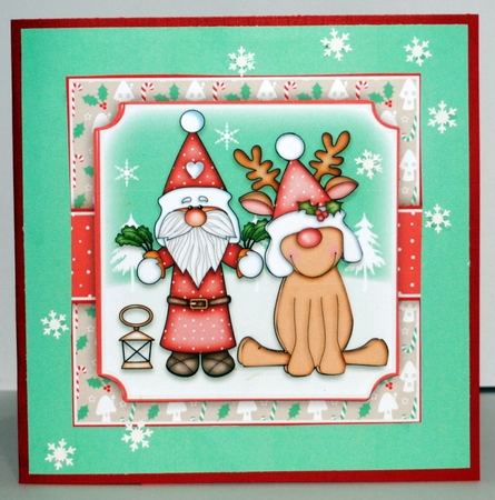 Santa and Rudolf Mini Kit by Kristina Norbat