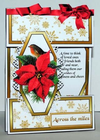 Open front Robin & Poinsettia by Kristina Norbat