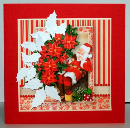 Checking His List - Decoupage Card Mini Kit by Kristina Norbat