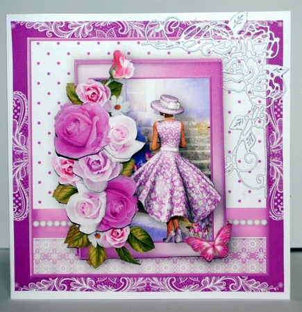 Dressed to Impress - Decoupage Card Mini Kit by Kristina Norbat