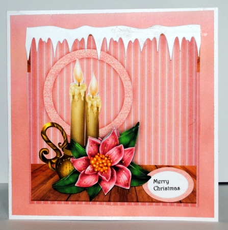 Classic  Pink Poinsettia  Mini Kit by Kristina Norbat