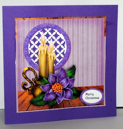ClassicPurple Poinsettia  Mini Kit by Kristina Norbat
