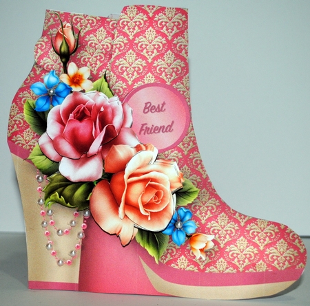 Summer Roses - Boot Card Mini Kit by Kristina Norbat