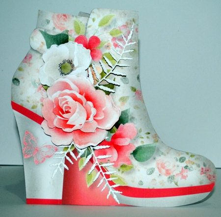 Pastel Roses - Boot Card Mini Kit by Kristina Norbat