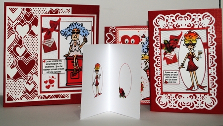Valentines day mix Super bumper kit 20 toppers by Kristina Norbat