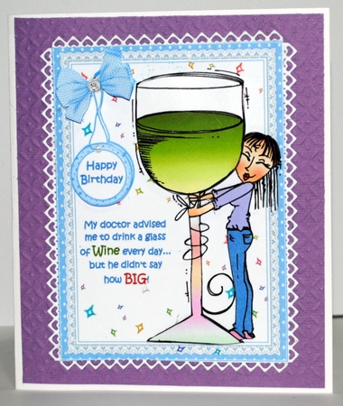 A glass of wine a day by Kristina Norbat