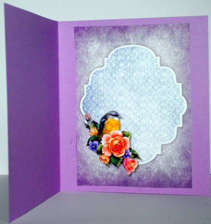 Cute Purple   Birdhouse Mini Kit by Kristina Norbat