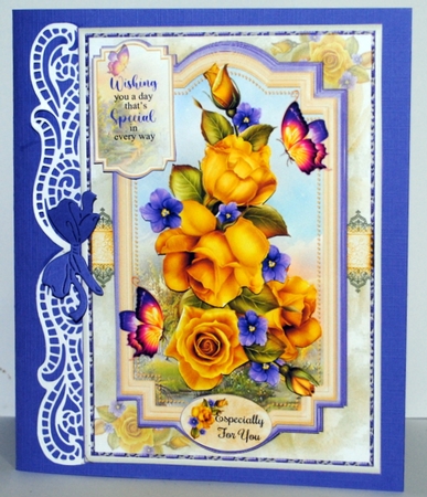 Yellow Rose Bouquet Mini Page Kit  by Kristina Norbat