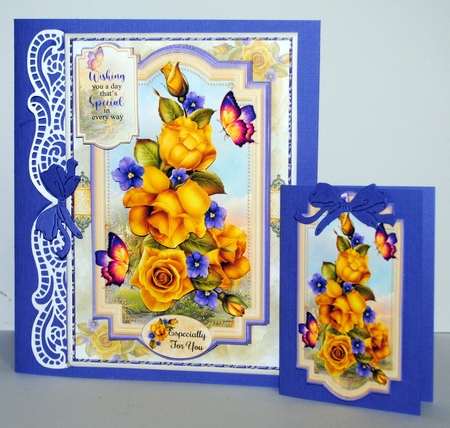 Yellow Rose Bouquet Mini Page Kit  by Kristina Norbat