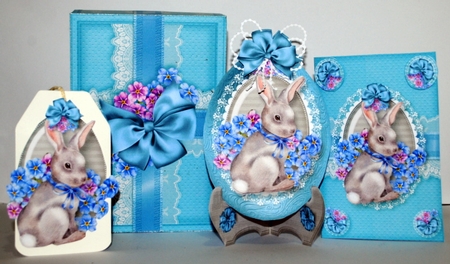 Easter Egg Card Egg And Gift Box 2 by Kristina Norbat