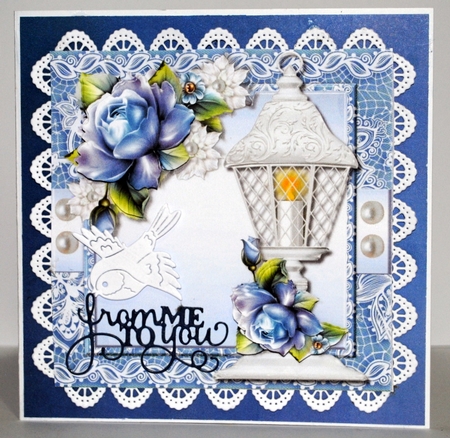 Pretty Roses & Lantern Mini Kit by Kristina Norbat