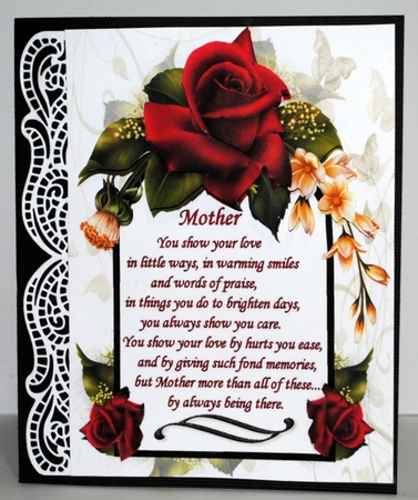 A verse with roses for mothers day by Kristina Norbat
