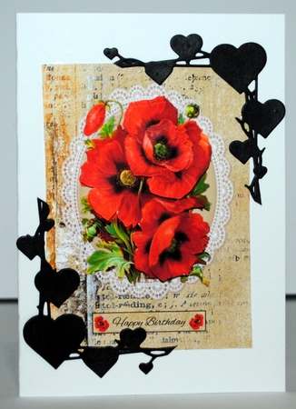 Lovely Poppies Birthday Topper by Kristina Norbat