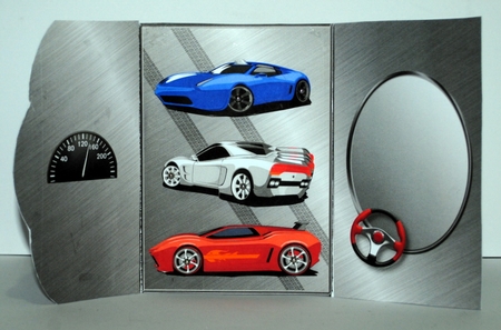 Sports Cars - Wrapover Card Mini Kit by Kristina Norbat