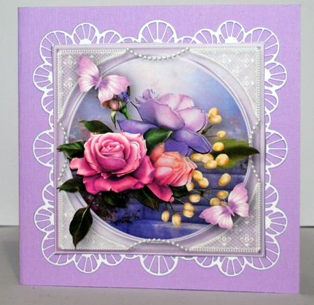 Classic Roses - Decoupage Card Mini Kit by Kristina Norbat