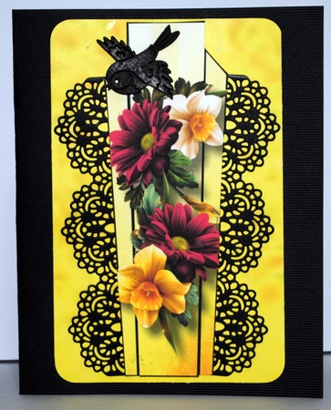 Art Deco Floral Lge DL - Spring Bouquet by Kristina Norbat