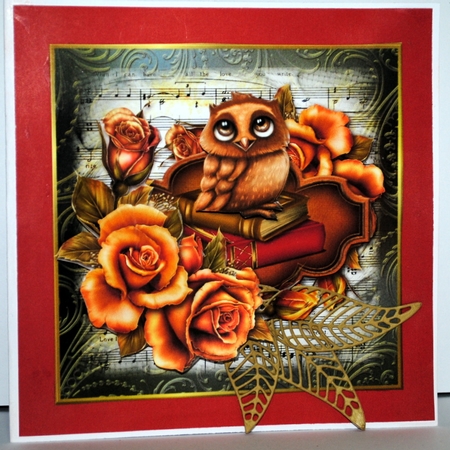 Male  Card Golden Roses by Kristina Norbat