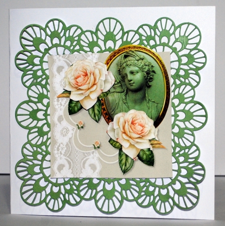 Quick Card Vintage  Roses by Kristina Norbat
