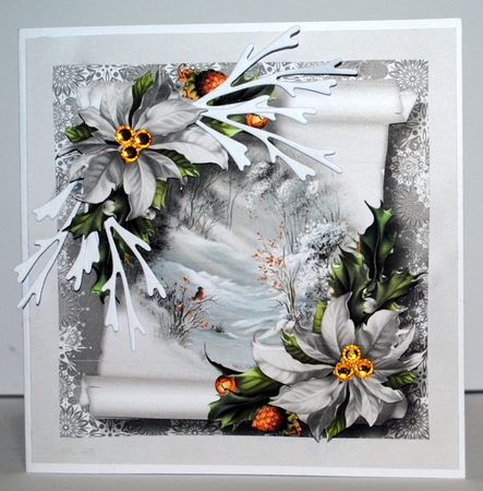 Christmas Parchment Scroll 2 by Kristina Norbat