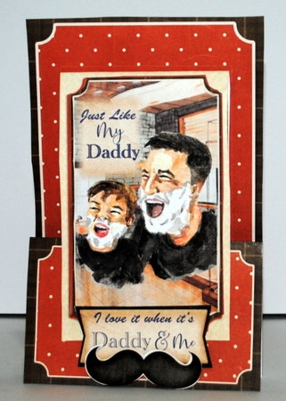 Just Like Daddy - Upright Z-fold Card Mini Kit by Kristina Norbat