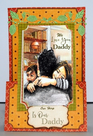 We Love You Daddy - Upright Z-fold Card Mini Kit by Kristina Norbat