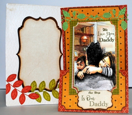 We Love You Daddy - Upright Z-fold Card Mini Kit by Kristina Norbat