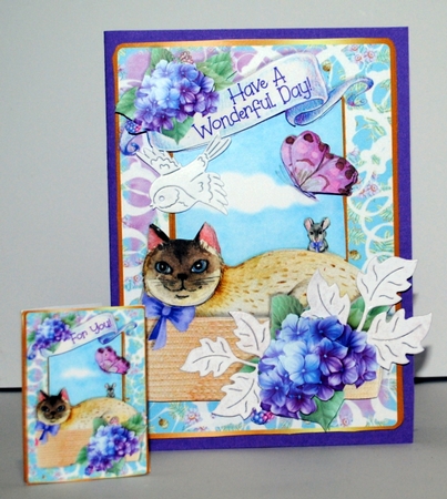 Cats With Cattitude Mini Kit - A Basket of Friends by Kristina Norbat