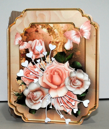 Blush Roses - Pop-up Card Mini Kit by Kristina Norbat