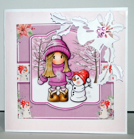 Chloe With Snowman 3 Mini Kit by Kristina Norbat