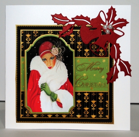 Art Deco Christmas Card Fronts Bumper Pack by Kristina Norbat
