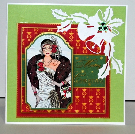 Art Deco Christmas Card Fronts Bumper Pack by Kristina Norbat
