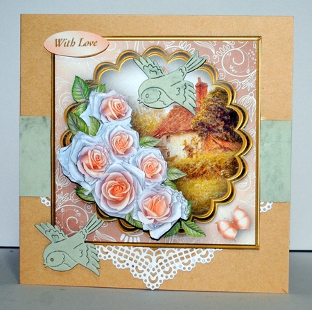 Thatched Cottage - Decoupage Card Mini Kit by Kristina Norbat